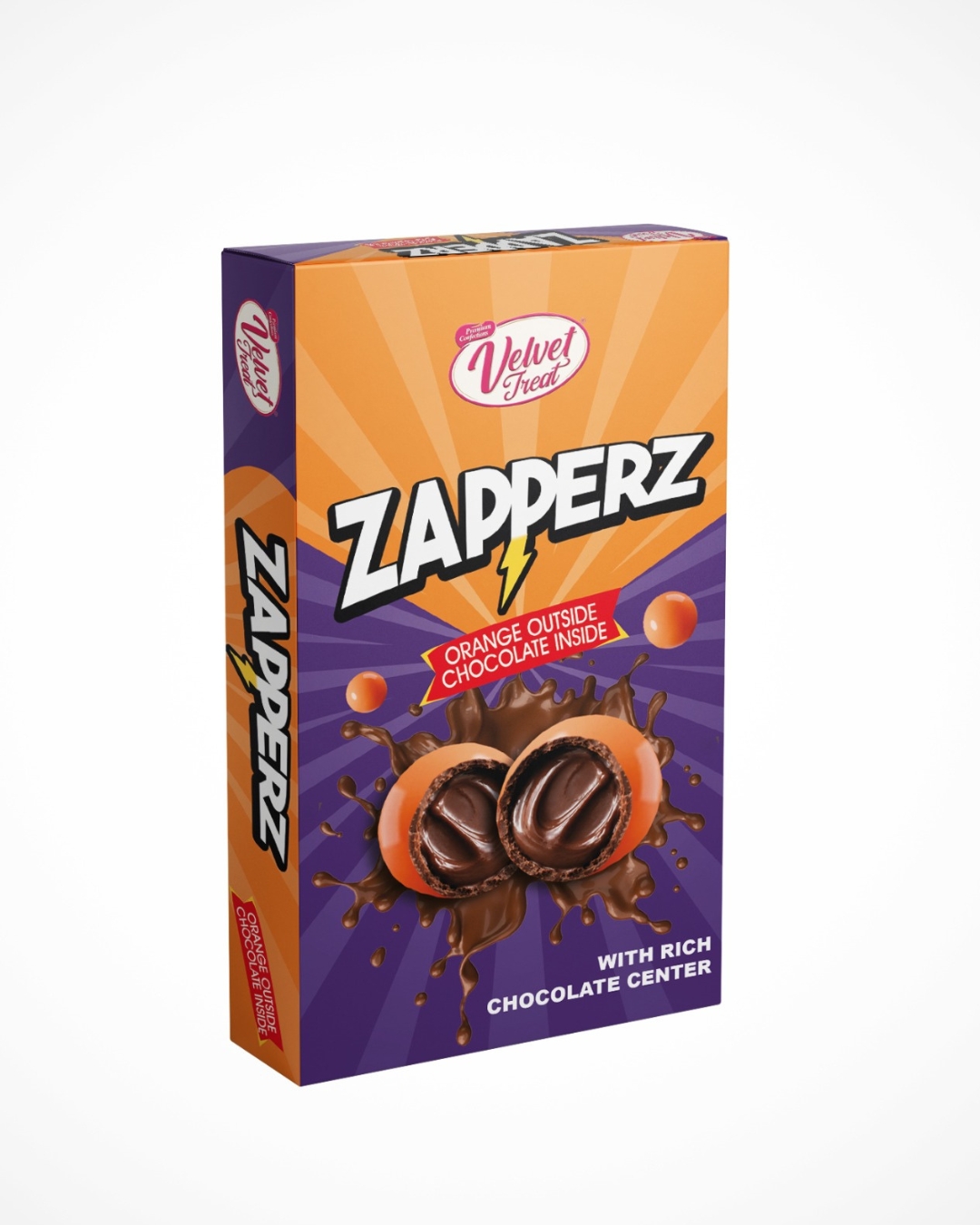 Zapperz – Orange Outside, Rich Chocolate Center