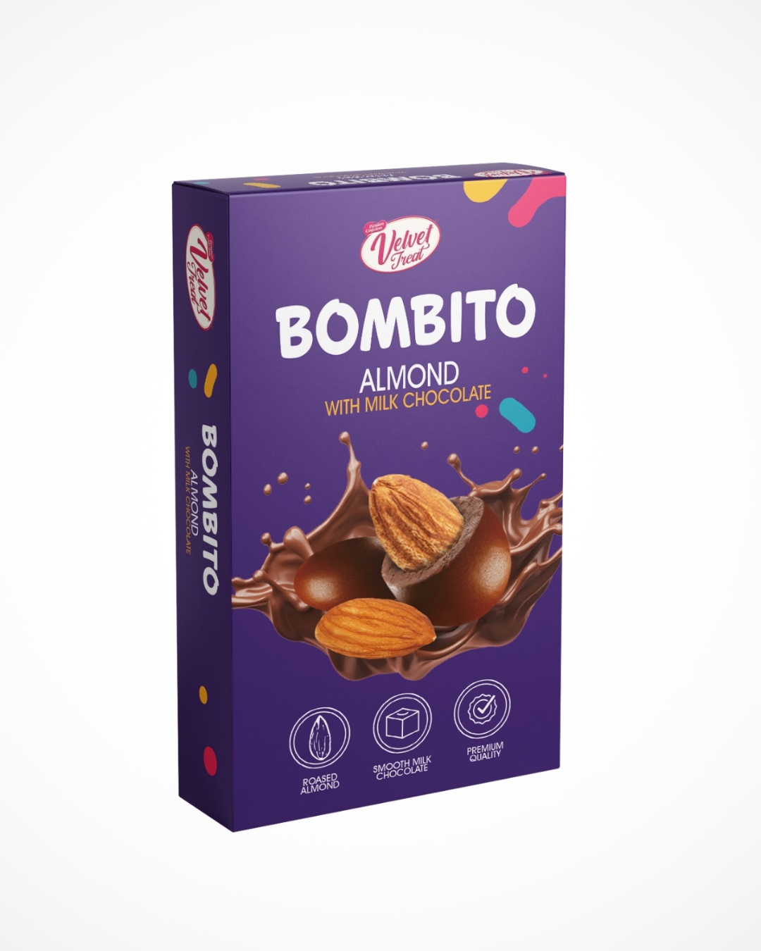 Bombito Almond with Milk Chocolate – 12 Pieces Box