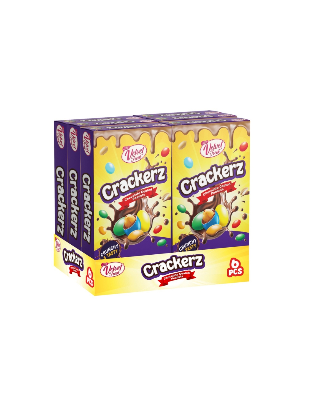 Crackerz Chocolate Coated Peanuts – 12 Pack Box - Image 4
