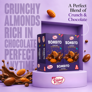 Bombito Almond with Milk Chocolate – 12 Pieces Box