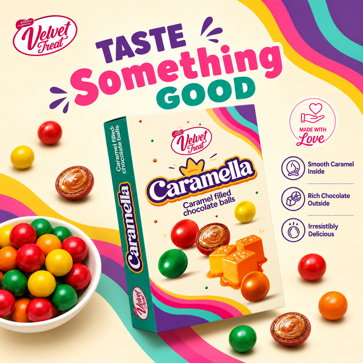 Caramella – Caramel Filled Chocolate Balls