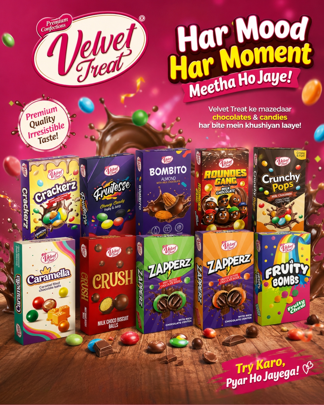 Velvet Treat confectionery products
